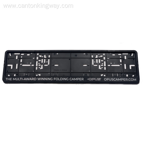 Plastic car license plate frame